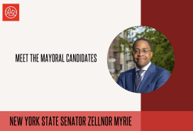 A headshot of mayoral hopeful Zellnor Myrie